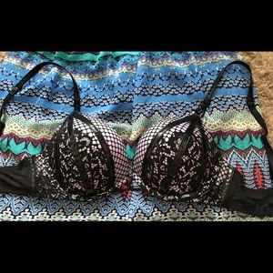 Victorias Secret Black Lace Bombshell Bra